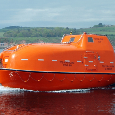 Twin Fall Davit Launched Lifeboat